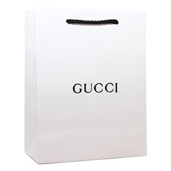 Подарочный пакет Gucci 23х17 см белый