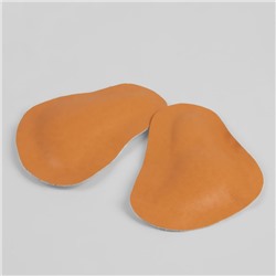 Супинатор для обуви, Т-образный для переднего отдела стопы, на клеевой основе, натуральная кожа, латекс, 10 × 7,5 см, пара, цвет бежевый